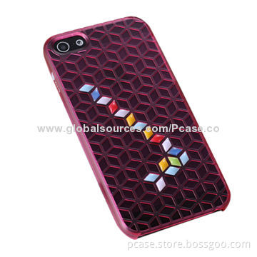 Clar PC Cases for iPhone 5, Grid Pattern with Peas for Your Options